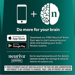 NEURIVA Ultra Brain Supplements for Memory and Focus 60 Count Capsules