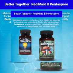 RediMind – Natural Brain Booster & Memory Support (Vegan, 30 Capsules)