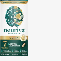 NEURIVA Ultra Brain Supplements for Memory and Focus 60 Count Capsules