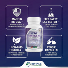 Nerve Control 911 - Natural Plant Based Nerve Health Supplement