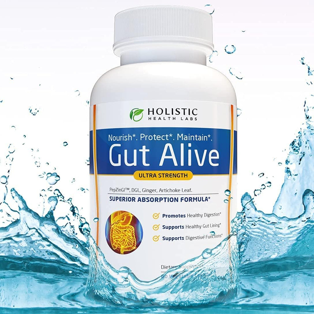 Gut Health Support Digestive Wellness Formula Supplement Capsules 60 Count