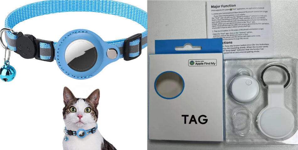 Reflective Waterproof AirTag Pet Collar Holder Case CJGX159744109IR