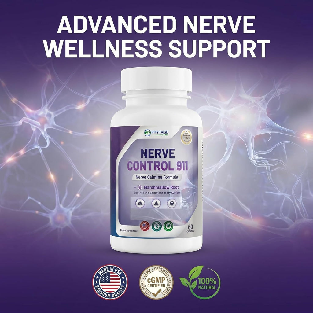 Nerve Control 911 - Natural Plant Based Nerve Health Supplement