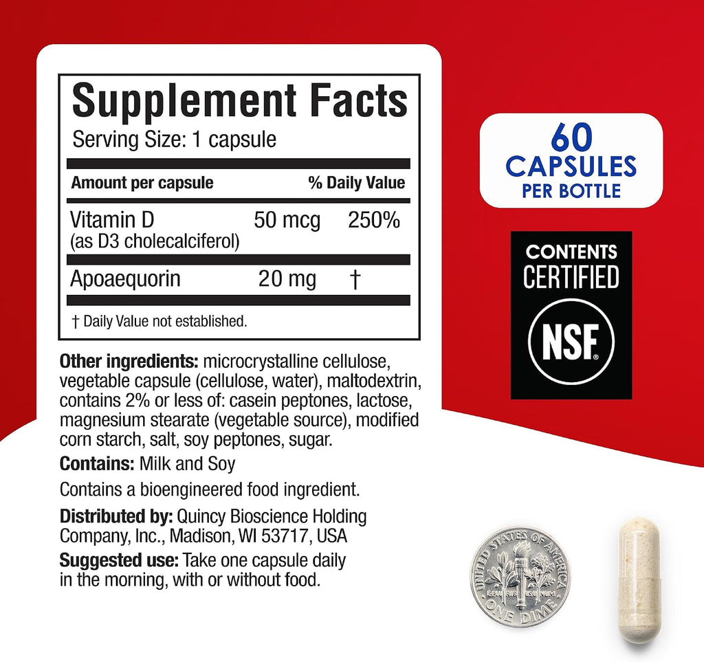 Prevagen Extra Strength Supplement Capsules with Pill Minder