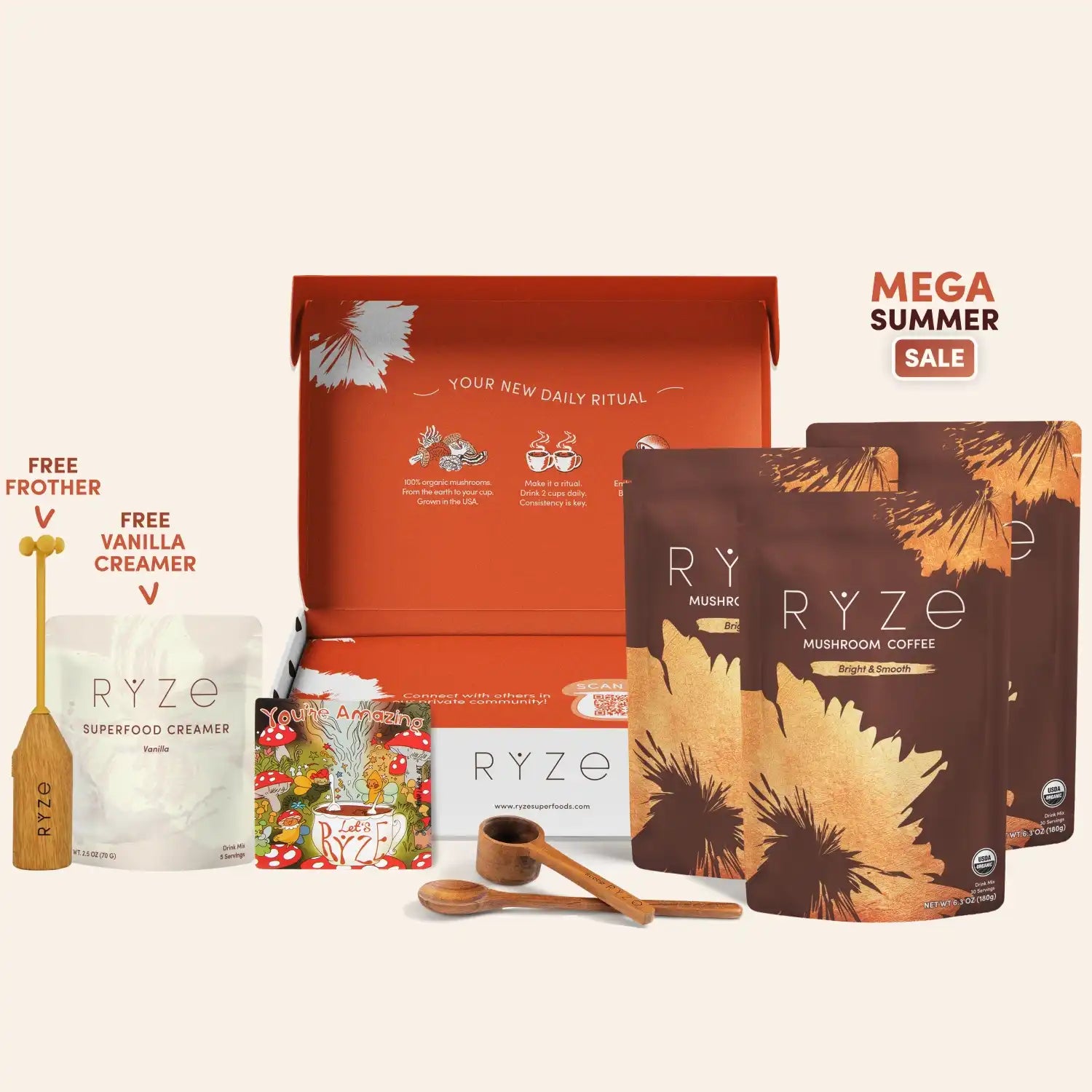 RYZE Mushroom Coffee (90 Servings)