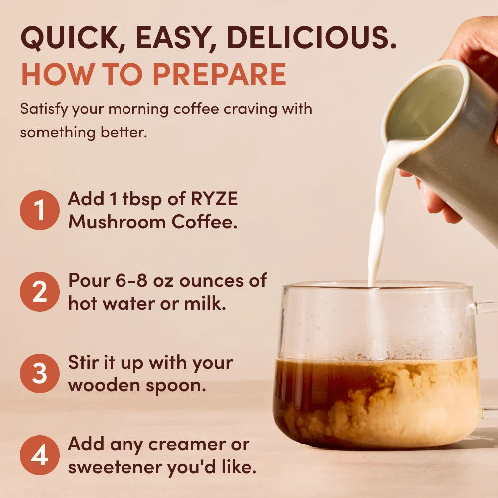 RYZE Mushroom Coffee (90 Servings)