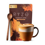 RYZE Mushroom Coffee 6 Adaptogenic Mushrooms Organic Instant Coffee