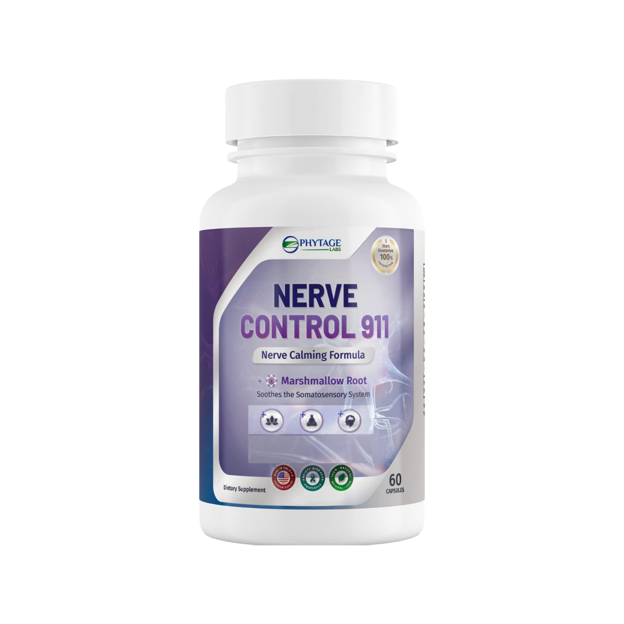 Nerve Control 911 - Natural Plant Based Nerve Health Supplement