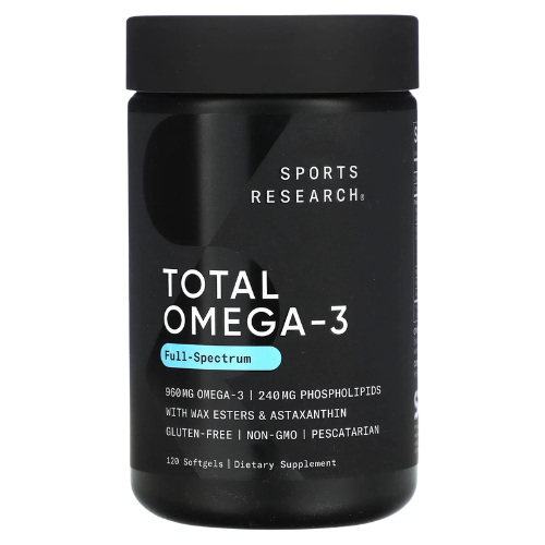 Sports Research Omega-3 Supplement Softgels 120ct