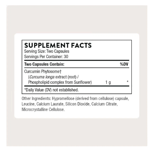 Thorne Curcumin Phytosome 1000mg Supplement Capsules 60ct