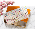 Louis Vuitton Monogram Multicolor Sarah Long Wallet White
