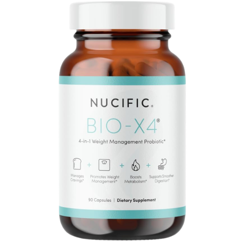 Nucific Bio-X4 4-in-1 Probiotic Digestive Weight Support 90 Capsules