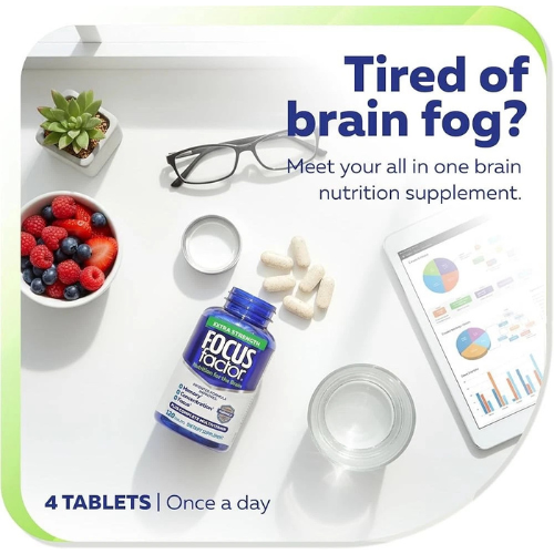 Focus Factor Adults Extra Strength Brain Supplement Tablets 120ct