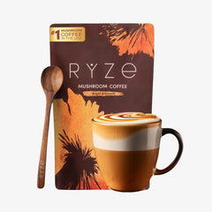 RYZE Mushroom Coffee 6 Adaptogenic Mushrooms Organic Instant Coffee