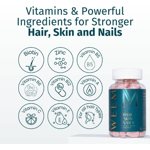 Hair Skin and Nails Vegan Biotin Gummies