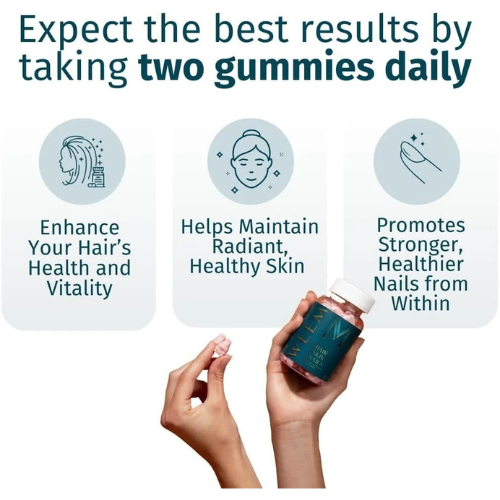 Hair Skin and Nails Vegan Biotin Gummies