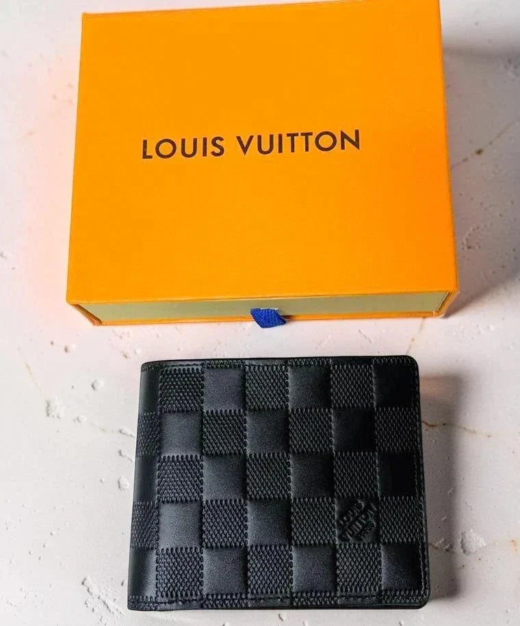 Louis Vuitton Multiple Damier Infini Leather Men Wallet Black