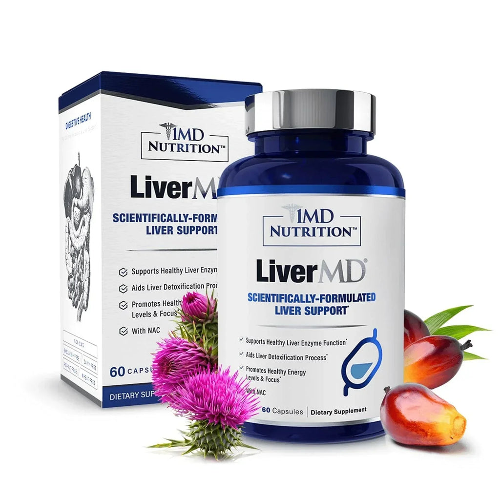 1MD Nutrition LiverMD Liver Support Supplement Capsules